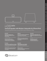 Boston Acoustics i-DS3 plus El manual del propietario