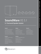 Boston Acoustics soundware xs 5.1 5.1 surround speaker system Manual de usuario