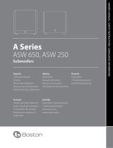 Boston Acoustics Speaker ASW 250 Manual de usuario