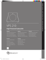 Boston Acoustics VPS 210 Manual de usuario