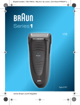 Braun series 1 170 Manual de usuario