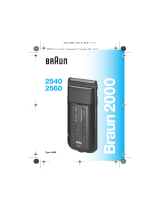 Braun 2540, 2560, 2000 Manual de usuario