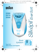 Braun 2590,  2570,  2550,  Silk-épil EverSoft Body Epilation Manual de usuario