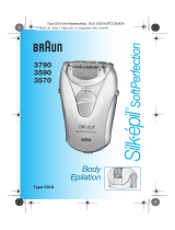 Braun 3790,  3590,  3570 Silk-épil SoftPerfection Body Epilation Manual de usuario