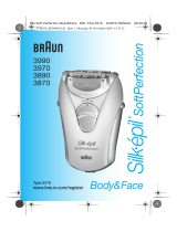 Braun 3990,  3970,  3890,  3870 Silk-épil SoftPerfection Body & Face Manual de usuario