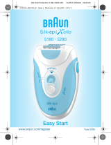 Braun 5180,  5280, Silk-épil X'elle EasyStart Manual de usuario