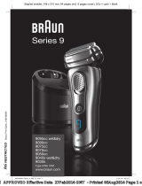 Braun 9095cc wet&dry, 9090cc, 9075cc, 9070cc, 9050cc, 9040s wet&dry, 9030s, Series 9 Manual de usuario