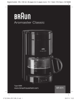 Braun 4069 - Aromaster Classic KF47 Manual de usuario