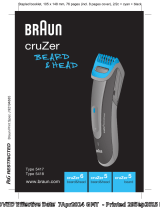 Braun cruZer6 beard&head, cruZer5 beard&head, cruZer5 beard Manual de usuario