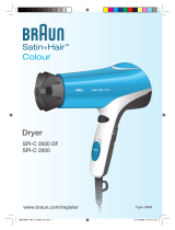 Braun Dryer SPI-C 2000 DF,  SPI-C 2000,  Satin Hair Colour Manual de usuario
