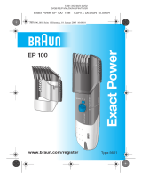 Braun 5601 EP100 Exact Power Manual de usuario