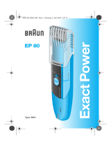 Braun ExactPower EP 80 Manual de usuario