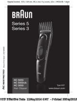 Braun HC3050, HC5050, HC5050cb, Hair Clipper, Series 3, Series 5 Manual de usuario