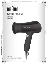 Braun Satin Hair 3 HD 310 Manual de usuario