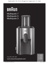 Braun J300 Juicer Manual de usuario