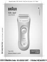 Braun LS5560, Legs & Body, Silk-épil Lady Shaver Manual de usuario