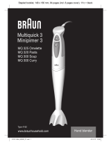 Braun MQ 300 Soup El manual del propietario