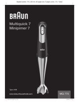 Braun MQ 775 patisserie El manual del propietario