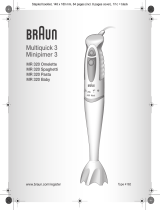 Braun MULTIQUICK 3 MR 320 SPAGHETTI Manual de usuario