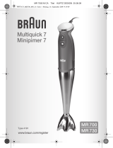 Braun MR 730 Manual de usuario