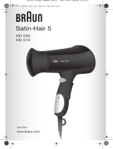 Braun HD 510 Satin Hair 5 Type 3542 El manual del propietario