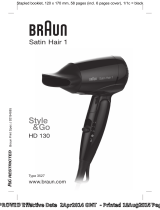 Braun Satin-Hair 1 HD 130 Manual de usuario