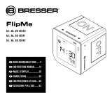 Bresser FlipMe Radio Controlled Alarm Clock black El manual del propietario