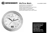 Bresser MyTime bath Bathroom clock - white El manual del propietario