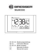 Bresser WoW200 Wireless Weather Station for wall mounting, white/silver El manual del propietario