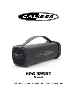 Caliber HPG325BT El manual del propietario