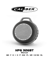 Caliber HPG326BT El manual del propietario