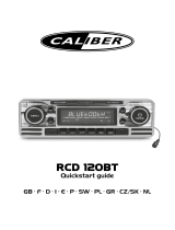 Caliber RCD120BT Guía de inicio rápido