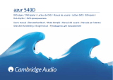 Cambridge Audio 540D Manual de usuario