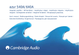Cambridge Audio Azur 640A V1/V2 Manual de usuario