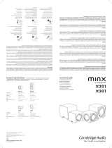 Cambridge Audio Minx X301 Black Manual de usuario