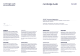 Cambridge Audio Sx El manual del propietario