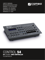 Cameo Control 54 Manual de usuario