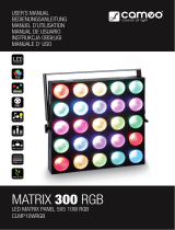 Cameo MATRIX 300 RGB Manual de usuario