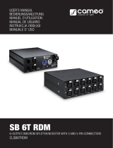 Cameo SB 6T RDM Manual de usuario
