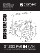 Cameo Studio PAR 18 x 8W RGBA Manual de usuario