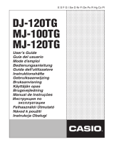 Casio MJ-100TG, MJ-120TG Manual de usuario
