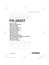 Casio FR-2650T Manual de usuario