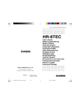 Casio HR-8TEC Manual de usuario