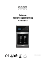 Caso Design Coffee One CJ-633C El manual del propietario