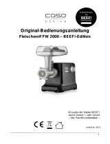 Caso FW 2000 Mincer - BEEF!-Edition Instrucciones de operación
