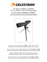 Celestron 52223 Zoom 60 mm Télescope Longue-vue 45 degrés Manual de usuario