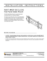 Chief Manufacturing MSP-DCCLCDS Manual de usuario