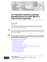 Cisco Systems MWR-1941-DC-2T1 - MWR 1941 Mobile Wireless Edge Router Manual de usuario