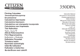 Citizen 350DPA Manual de usuario