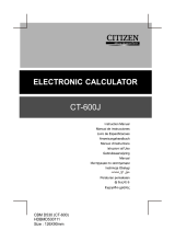 Citizen CT-600J Manual de usuario